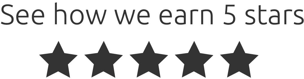 See how we ear 5 stars